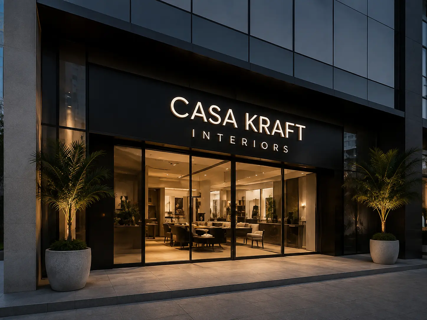 Casa Kraft Interiors showroom at The Curve, Al Quoz, Dubai