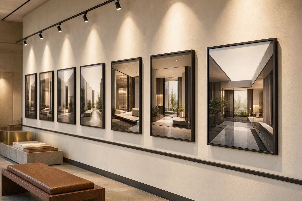 Display of completed luxury residential and penthouse design projects by Casa Kraft in Dubai