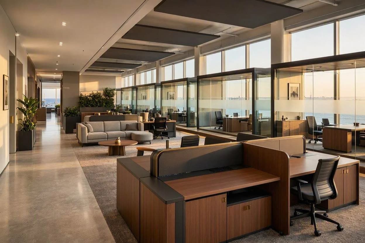 Completed Luxury Office Project in Palm Jumeirah Completed luxury office interior design project in Palm Jumeirah