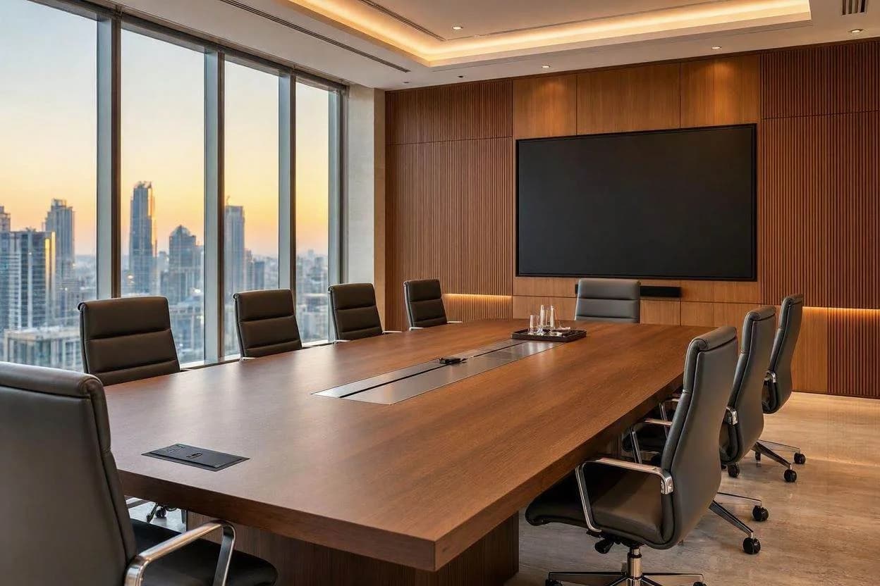 Executive Boardroom Design Dubai Luxury executive boardroom interior design in Dubai