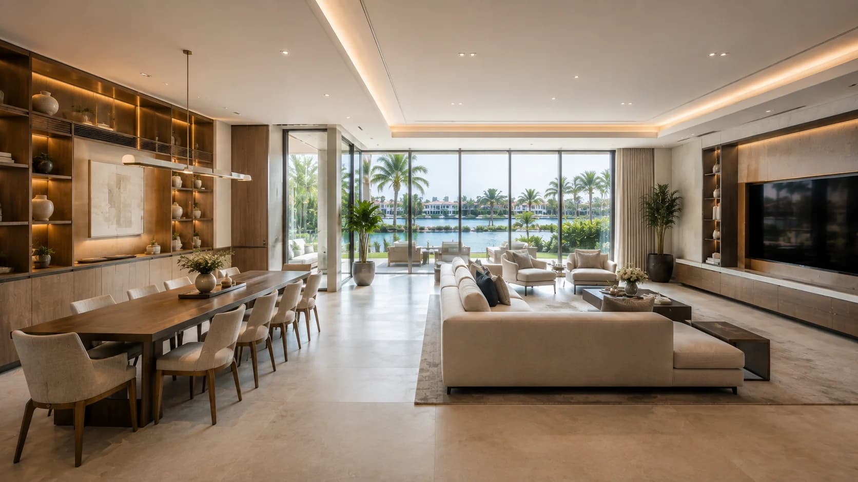 Palm Jumeirah Garden Home Interior Modern Garden Home interior design in Palm Jumeirah
