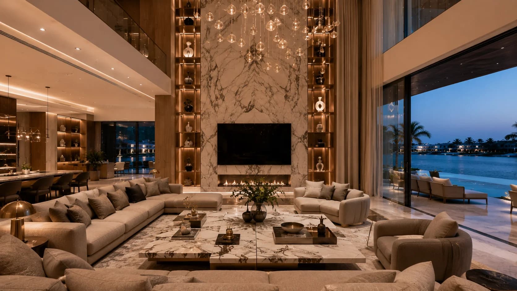 Palm Jumeirah Villa Interior Design Cost Luxury Palm Jumeirah villa interior design with premium finishes