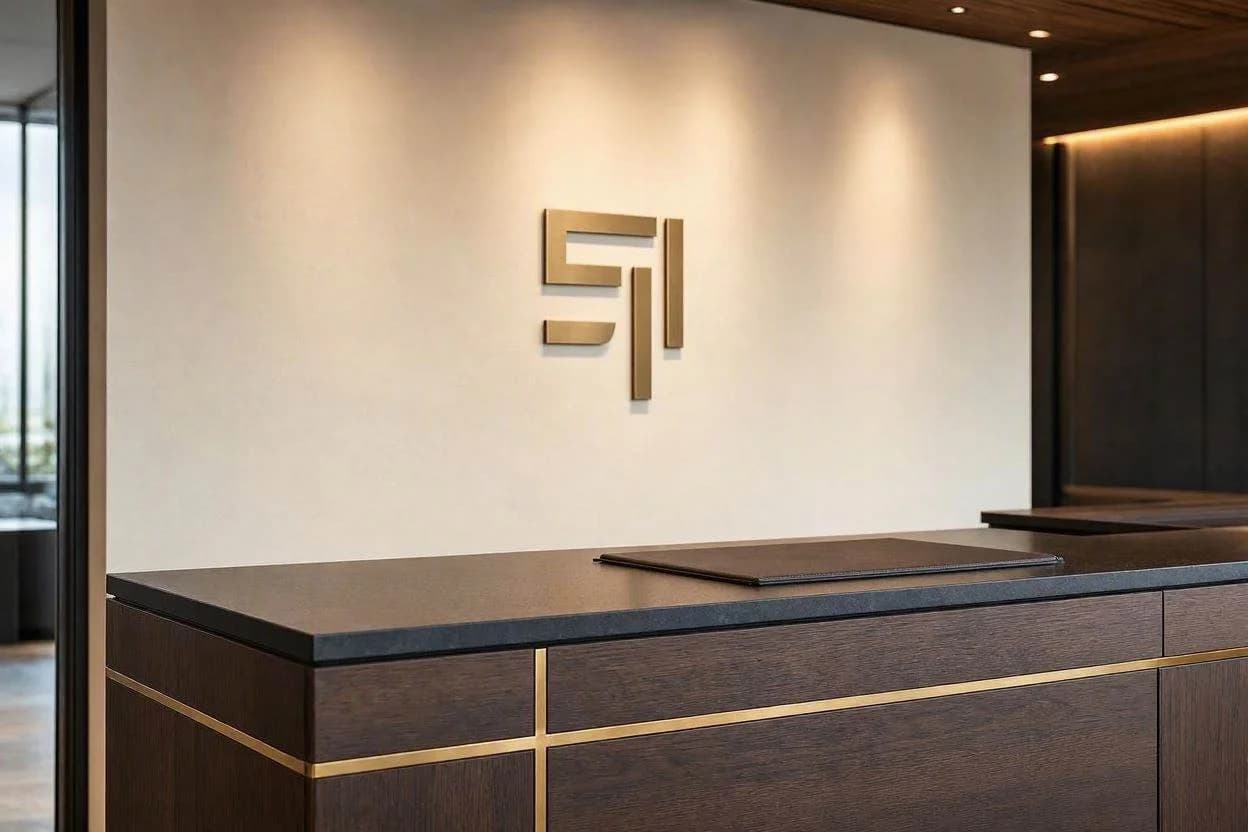 Office Reception Desk Palm Jumeirah Custom office reception desk in Palm Jumeirah