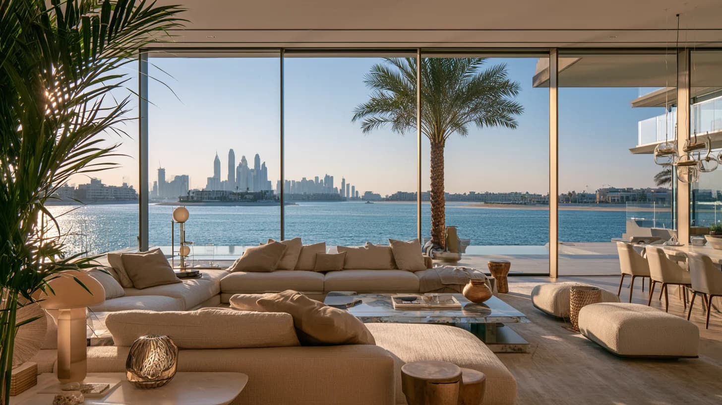 Beachfront Villa Interior Design Palm Jumeirah Beachfront villa interior design in Palm Jumeirah