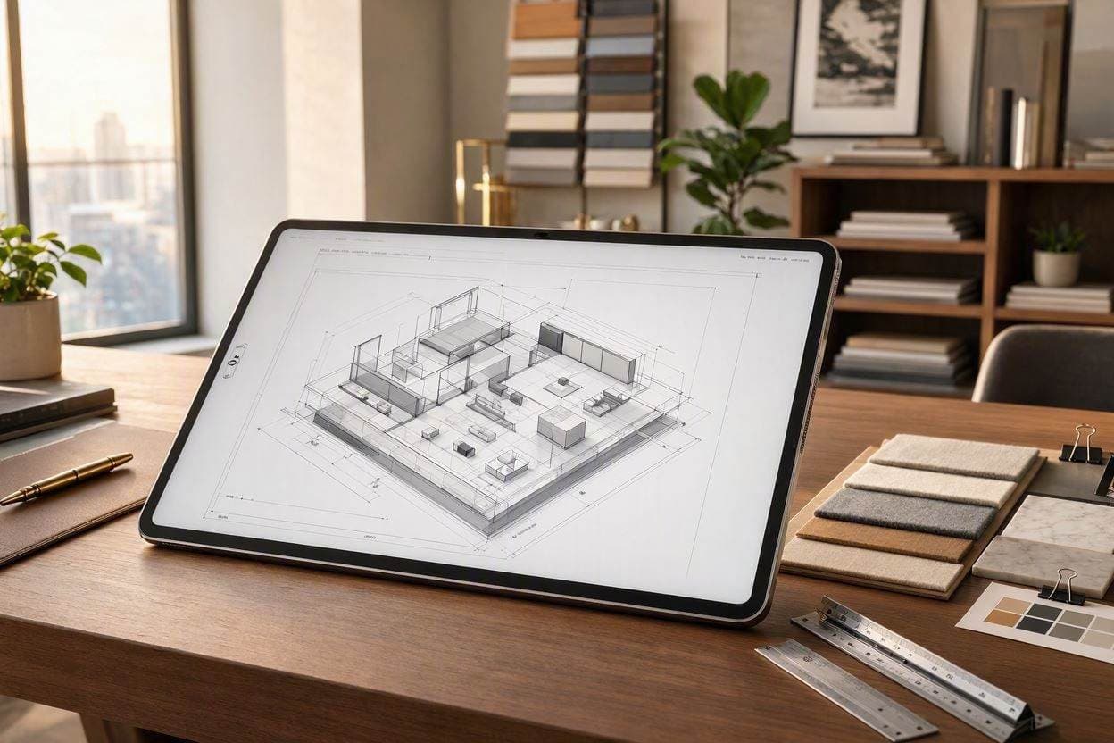 Professional Space Planning Layout Dubai Apartment Professional space planning layout for modern Dubai apartment interior