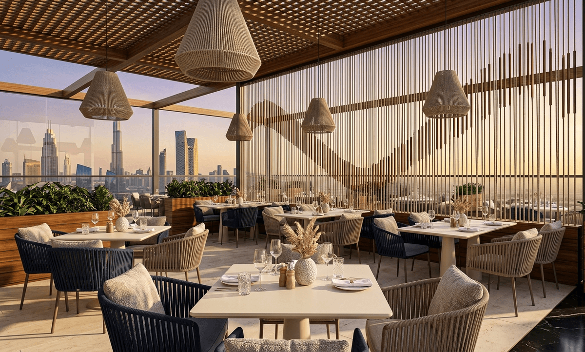 Modern restaurant interior renovation in Dubai