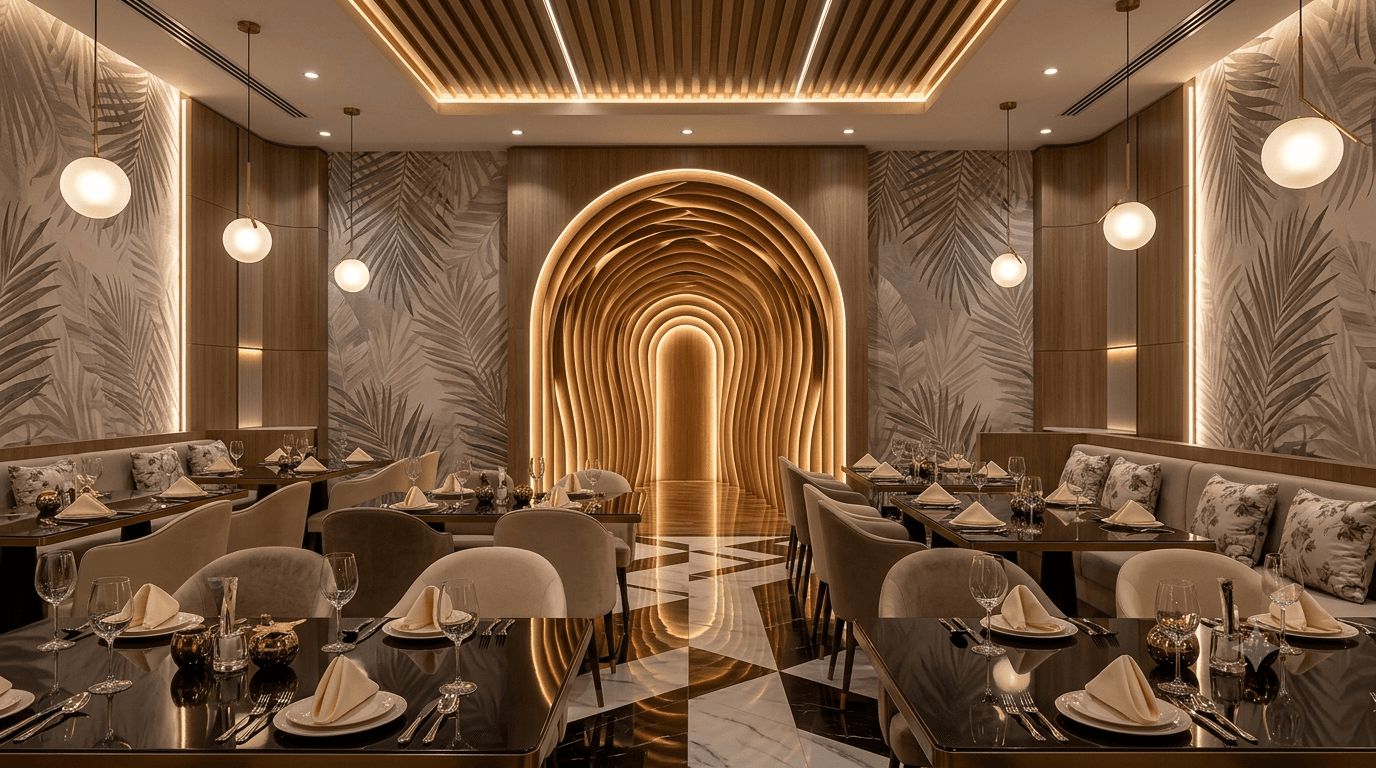 Restaurant interior design and renovation in Dubai by Casa Kraft