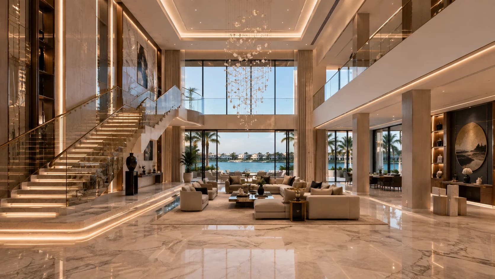 Palm Jumeirah Signature Villa Interior Signature Villa interior design in Palm Jumeirah